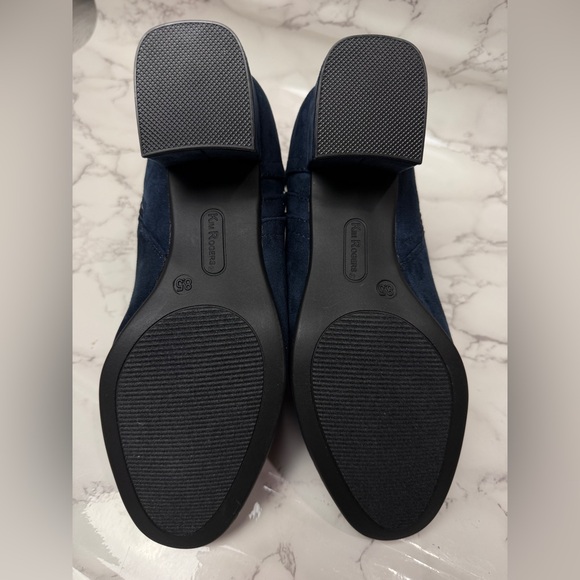 Kim Rogers Navy Ankle Booties with Gold Buckle Women’s US Size 8,5 - Picture 7 of 10